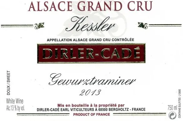 Kessler Gewurztraminer Bottle