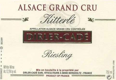 Kitterle Riesling Bottle