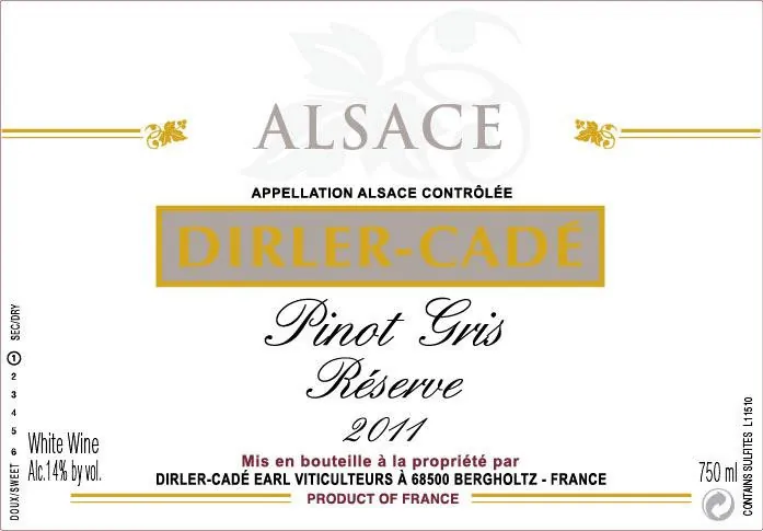 Reserve Pinot Gris Bottle
