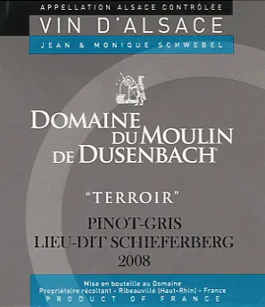 Terroir Lieu Dit Schieferberg Pinot Gris Bottle