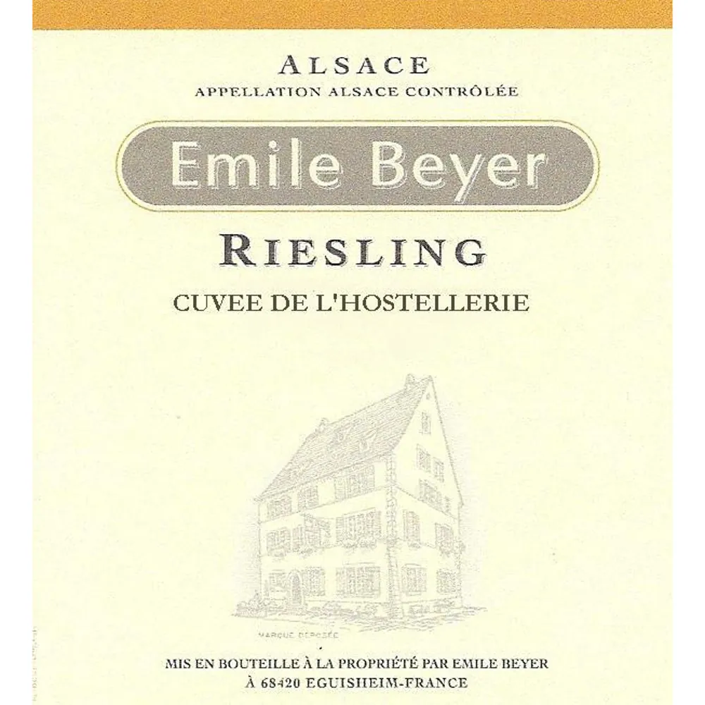 Riesling Cuvee de l'Hostellerie Bottle