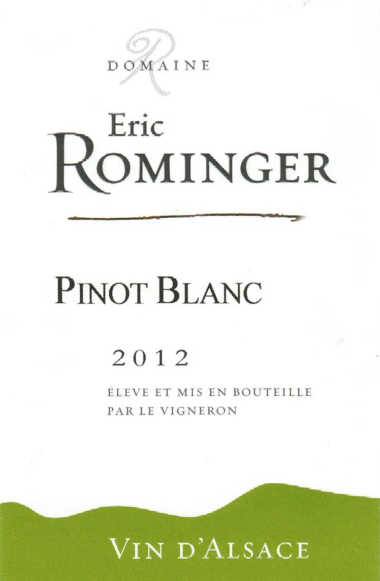Alsace Pinot Blanc Bottle