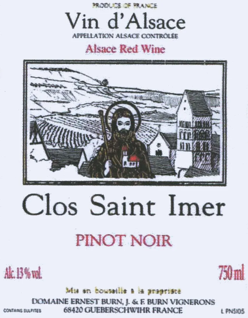 Clos Saint Imer Pinot Noir Bottle