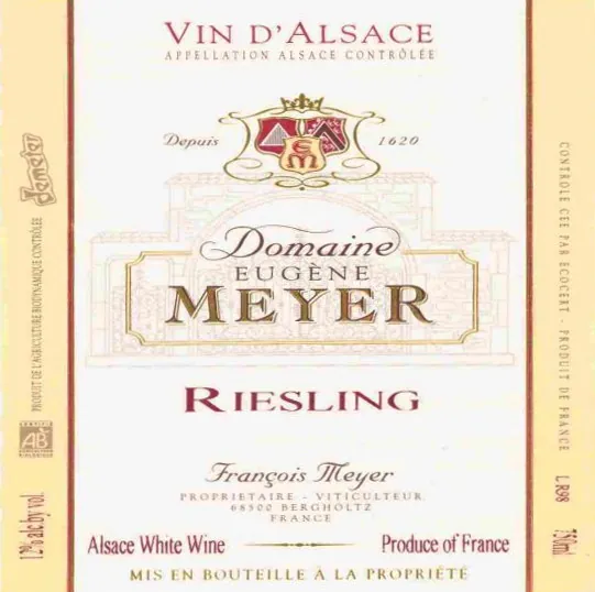 Riesling Bottle