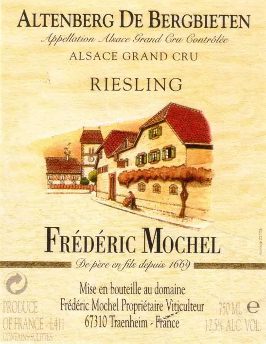 Altenberg de Bergbieten Alsace Grand Cru Riesling Bottle