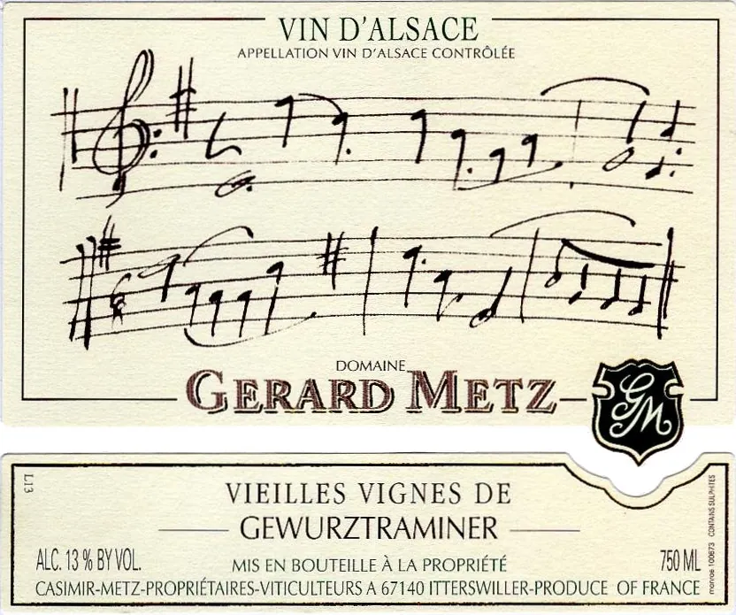 Vieilles Vignes Gewurztraminer Bottle