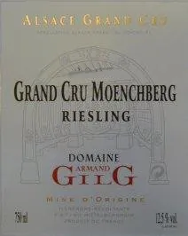 Alsace Moenchberg Grand Cru Riesling Bottle