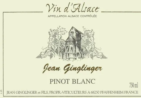 Alsace Pinot Blanc Bottle