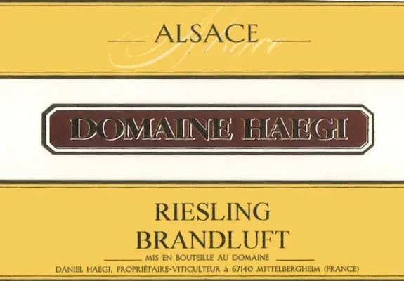 Alsace Brandluft Riesling Bottle