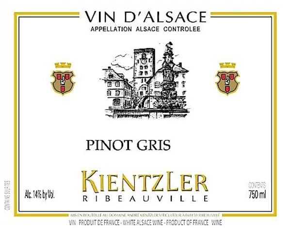 Alsace Pinot Gris Bottle