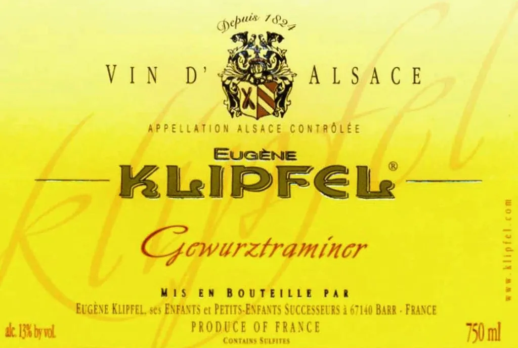 Alsace Gewurztraminer Bottle