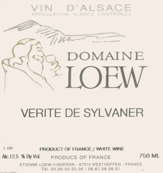Verite De Sylvaner Bottle