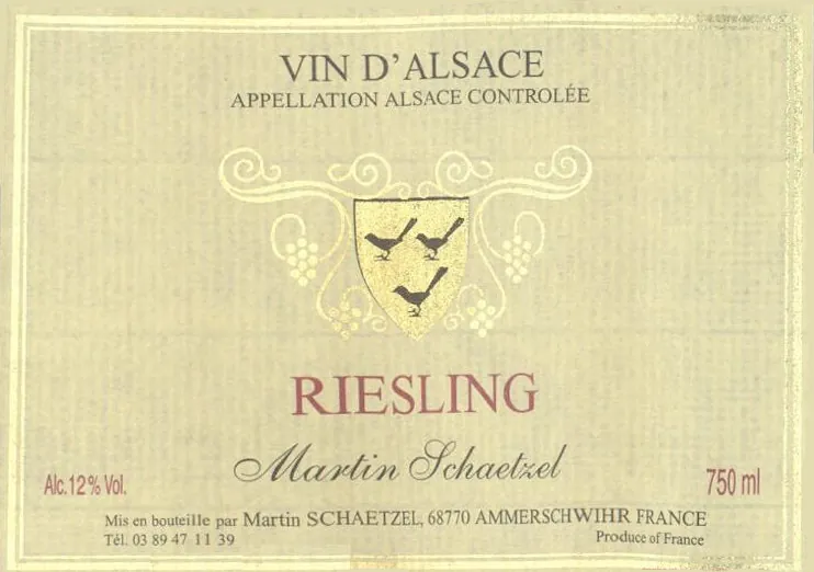 Riesling Bottle