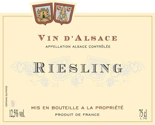 Riesling Bottle