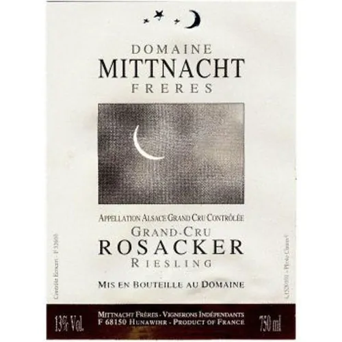 Rosacker Riesling Grand Cru Bottle