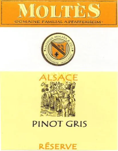 Alsace Reserve Pinot Gris Bottle