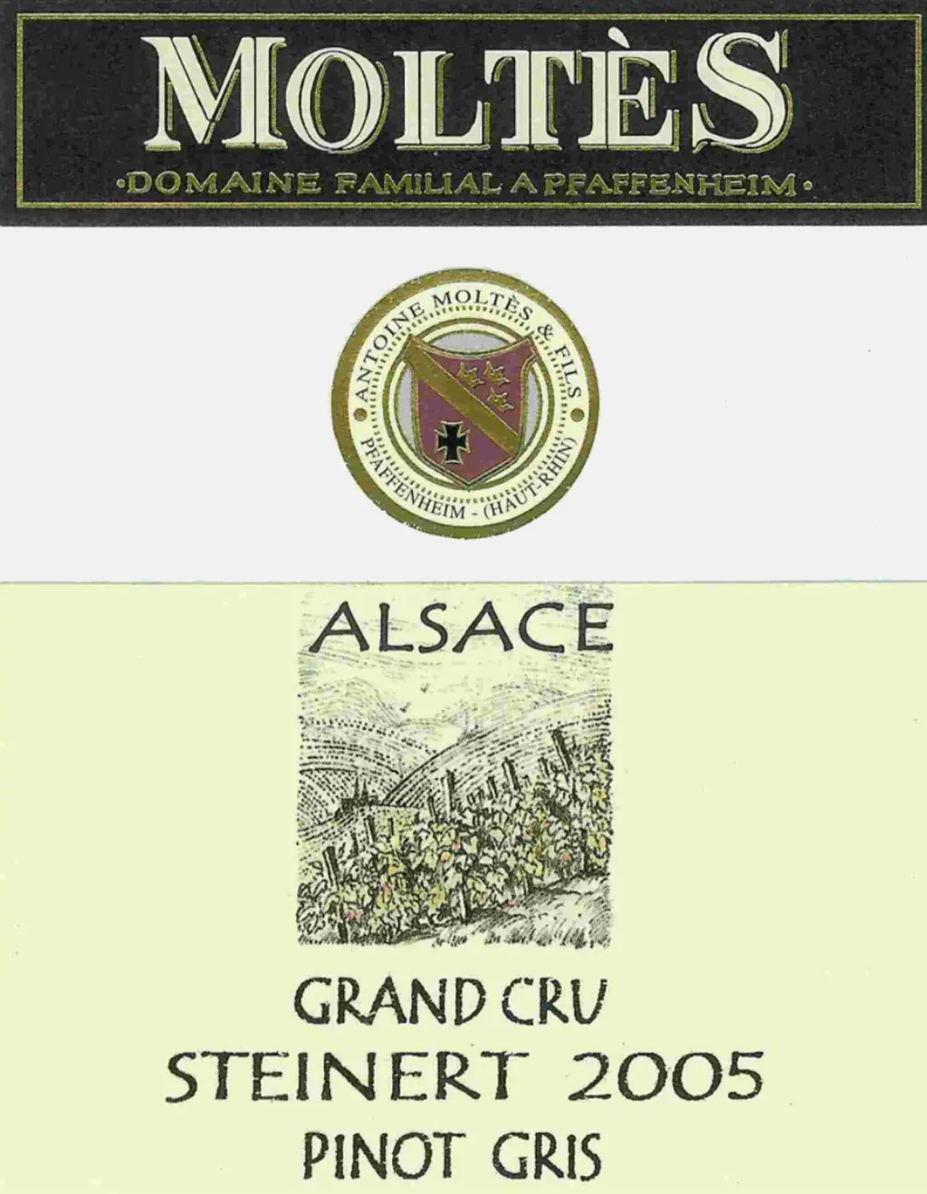 Steinert Pinot Gris Bottle