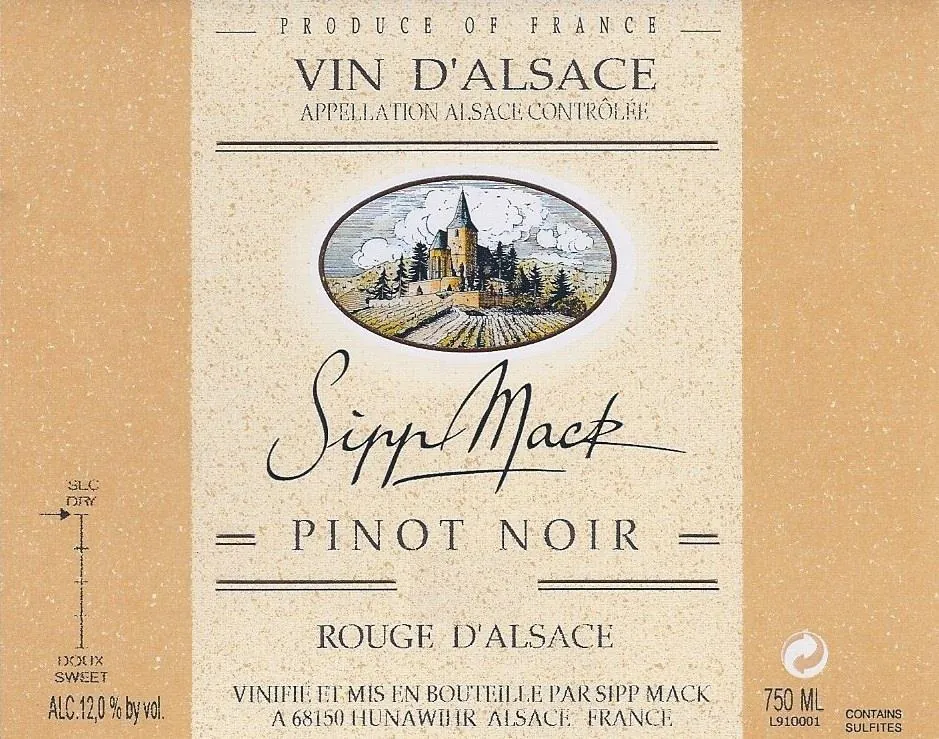 Pinot Noir Bottle