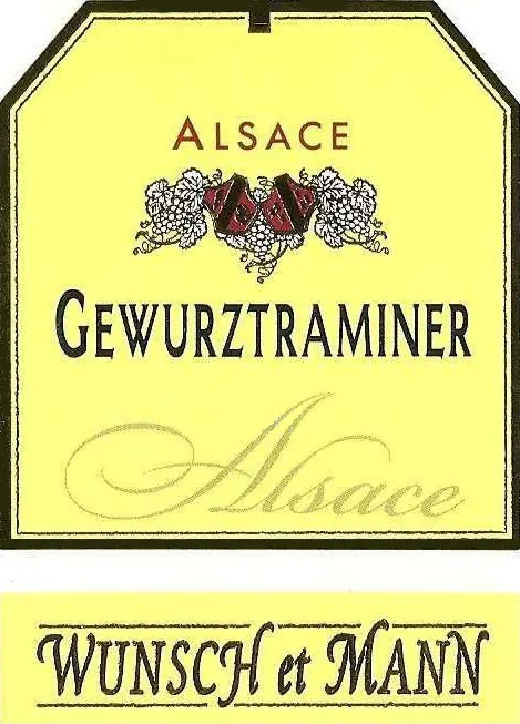 Alsace Gewurztraminer Bottle