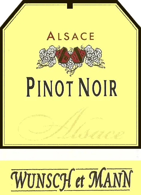 Alsace Pinot Noir Bottle