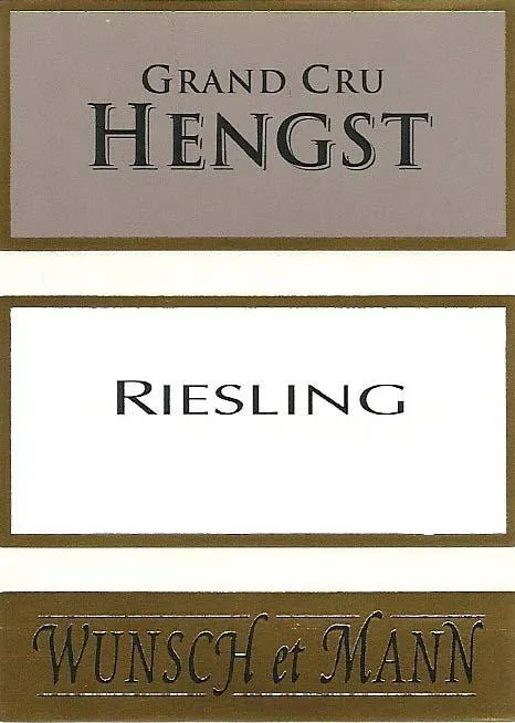 Hengst Grand Cru Riesling Bottle