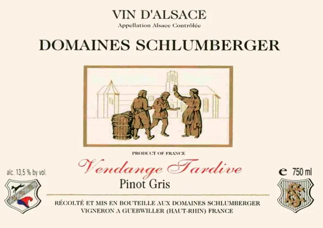 Vendage Tardive Pinot Gris Bottle