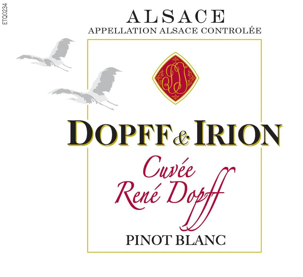 La Cuvee Rene Pinot Blanc Bottle
