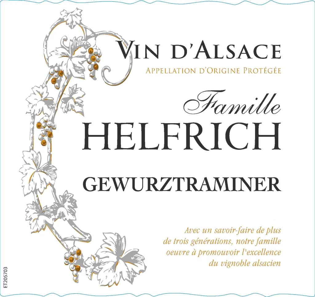 Gewurztraminer Bottle