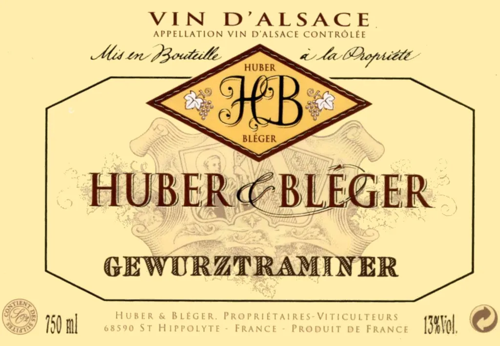 Gewurztraminer Bottle