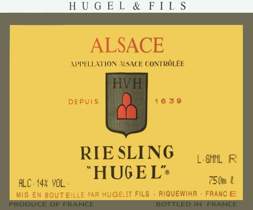 Alsace Riesling Bottle