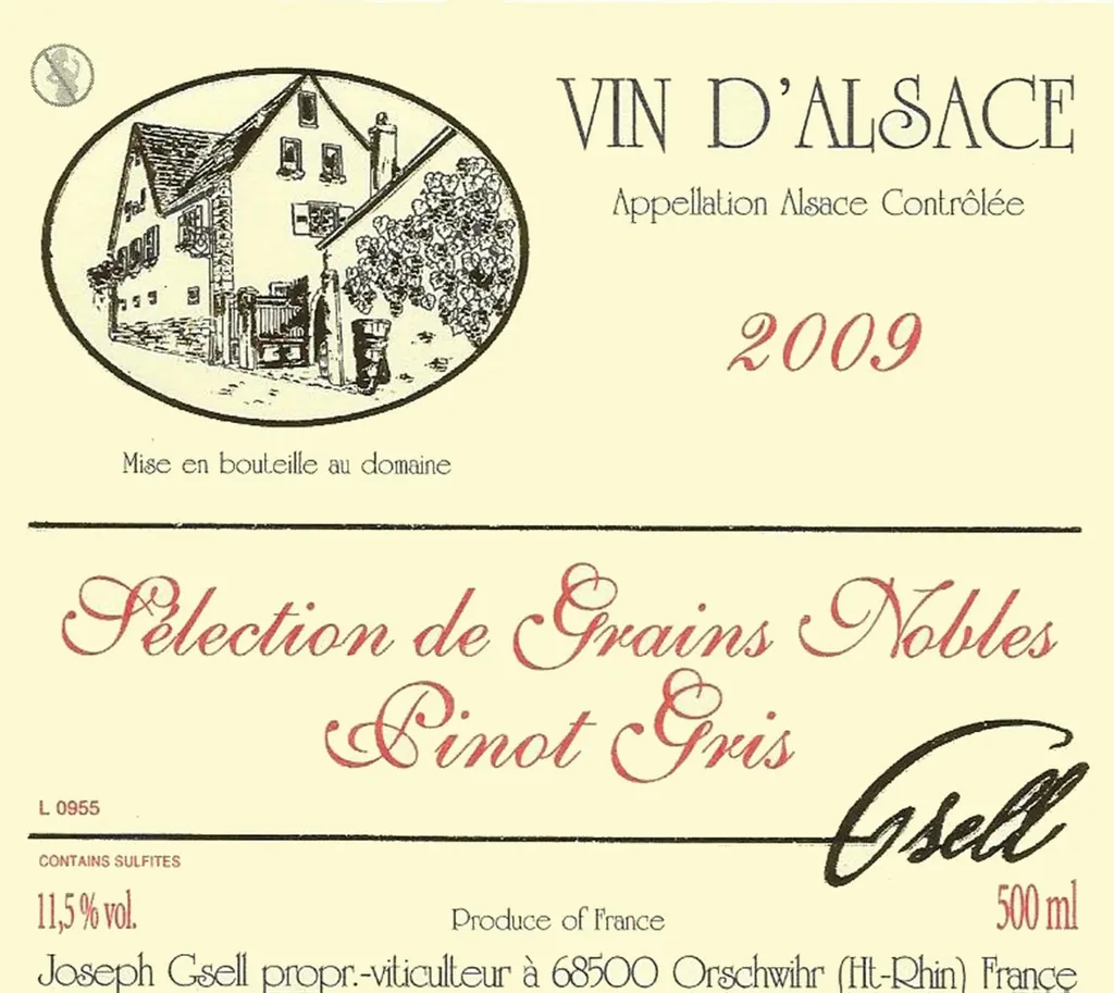Selection de Grains Nobles Pinot Gris Bottle