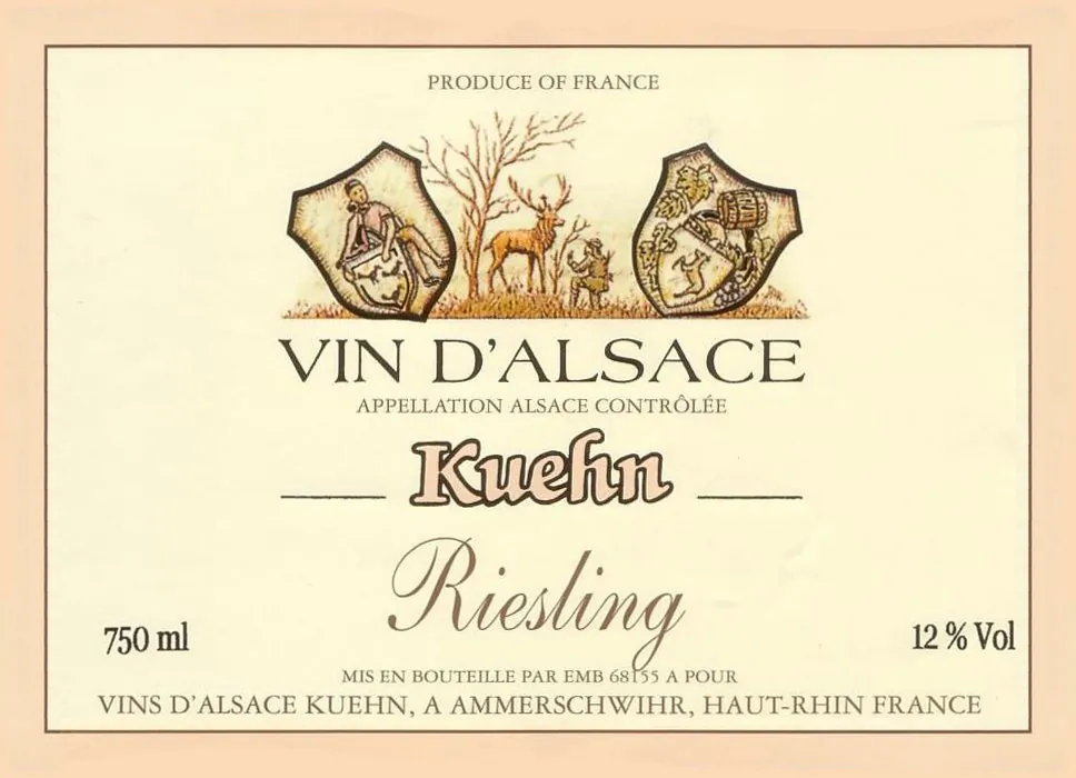 Alsace Riesling Bottle