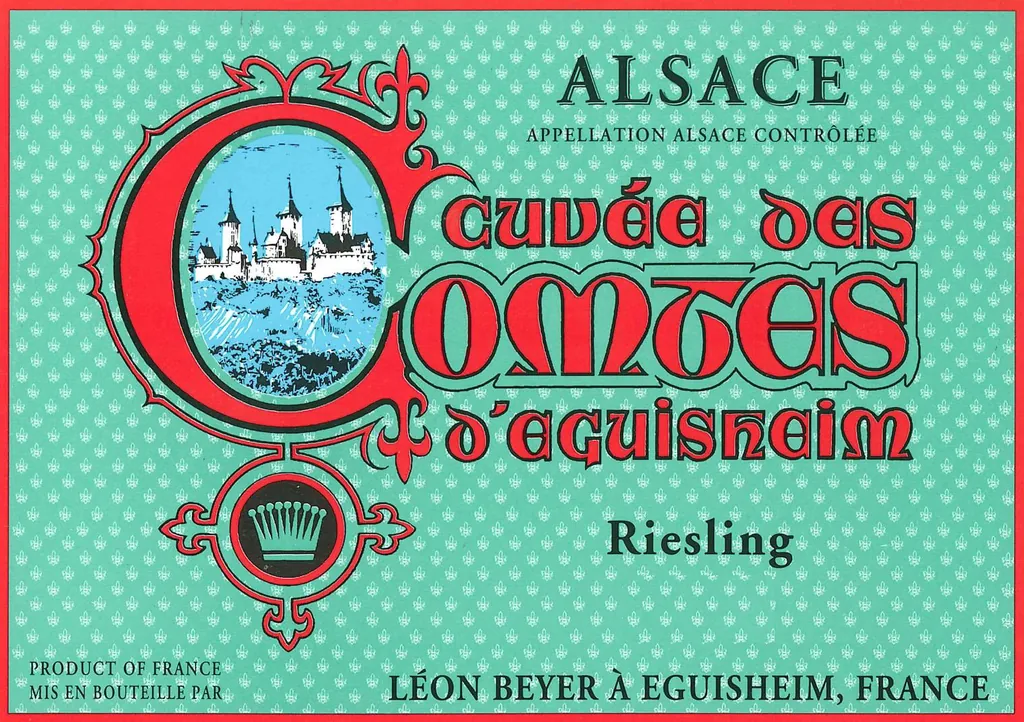 Cuvee des Comtes d'Eguisheim Riesling Bottle