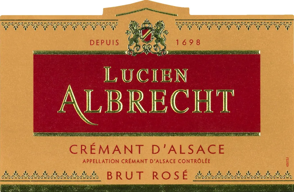 Cremant d'Alsace Brut Rose Bottle