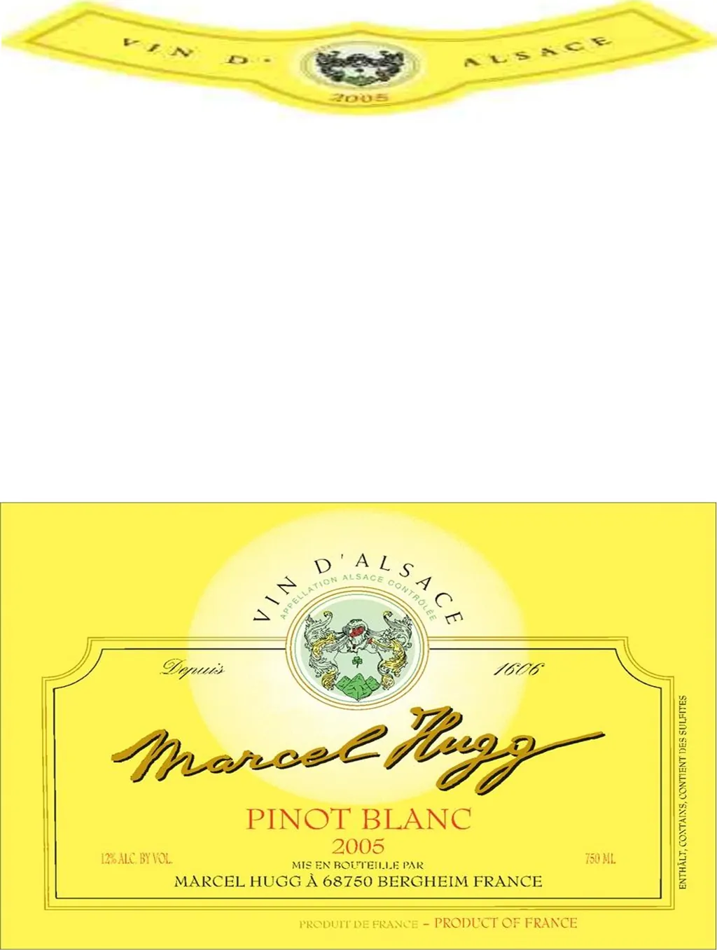 Pinot Blanc Bottle