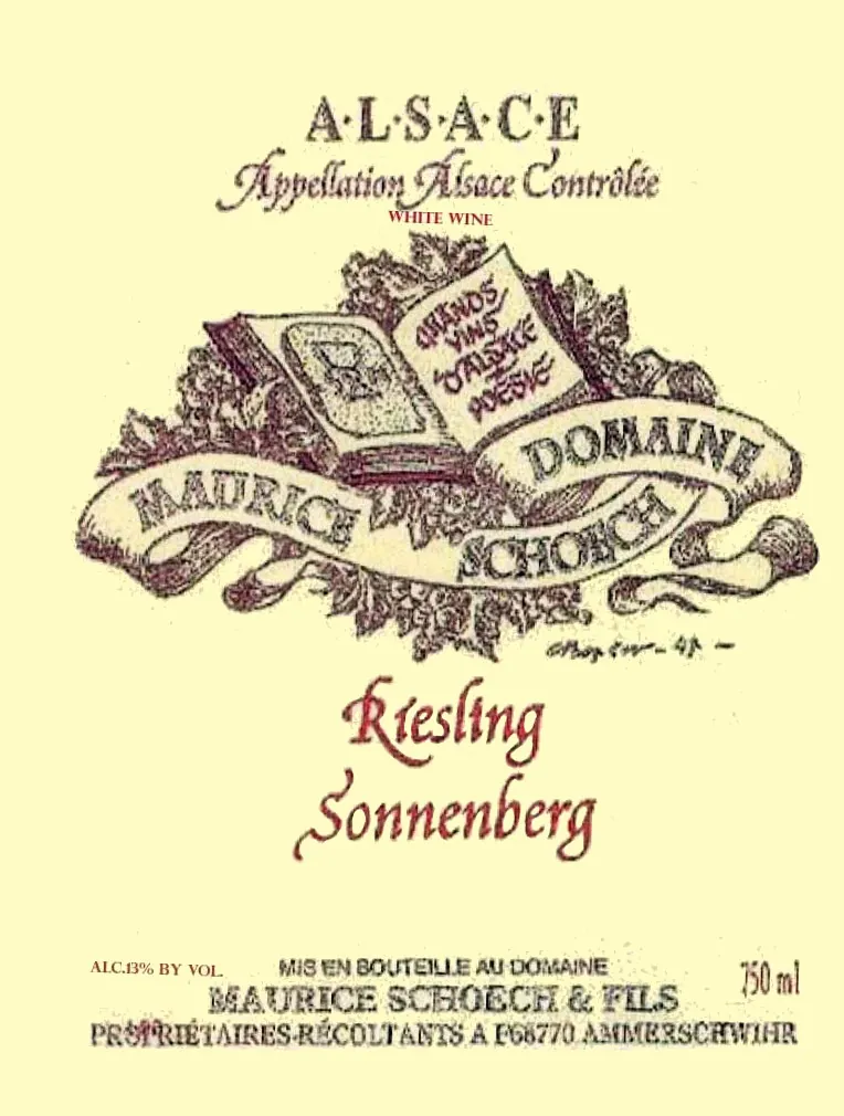 Sonnenberg Riesling Bottle