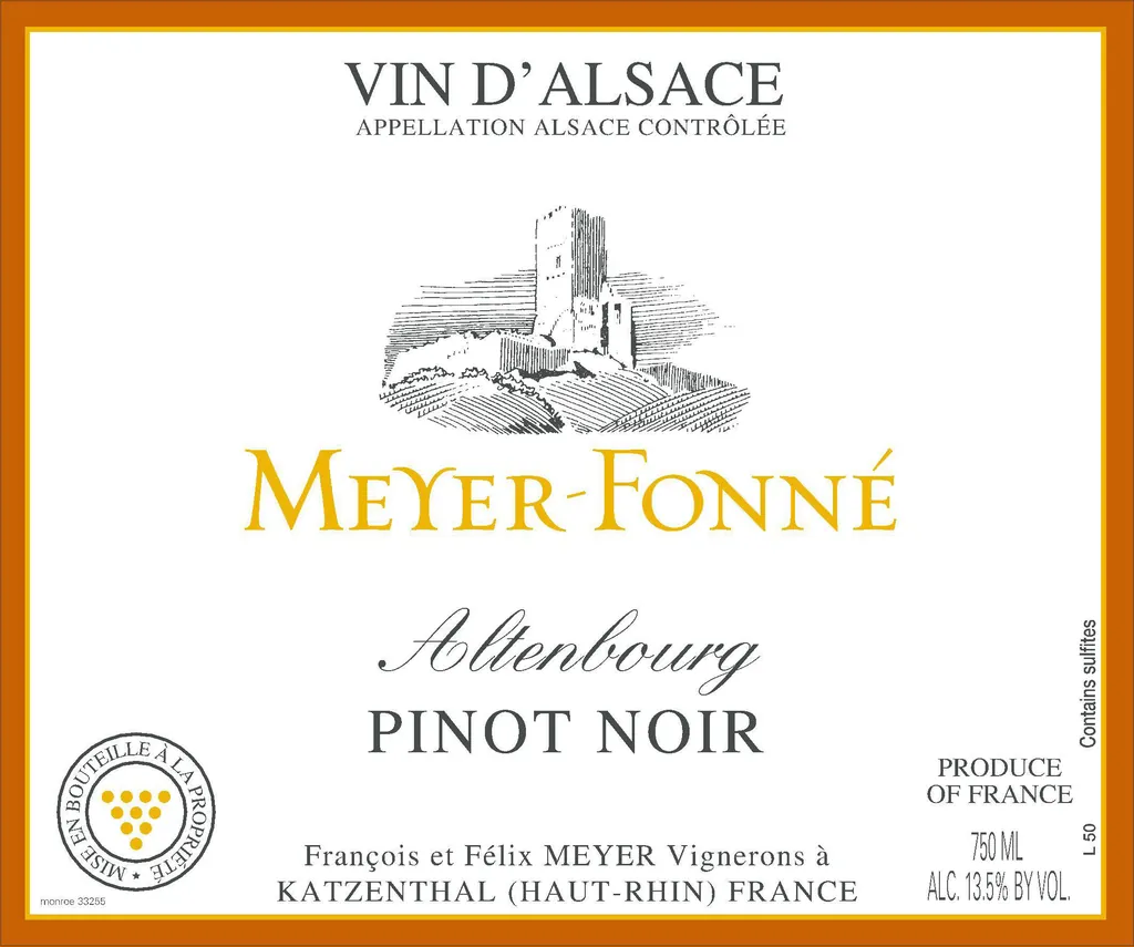 Altenbourg Pinot Noir Bottle