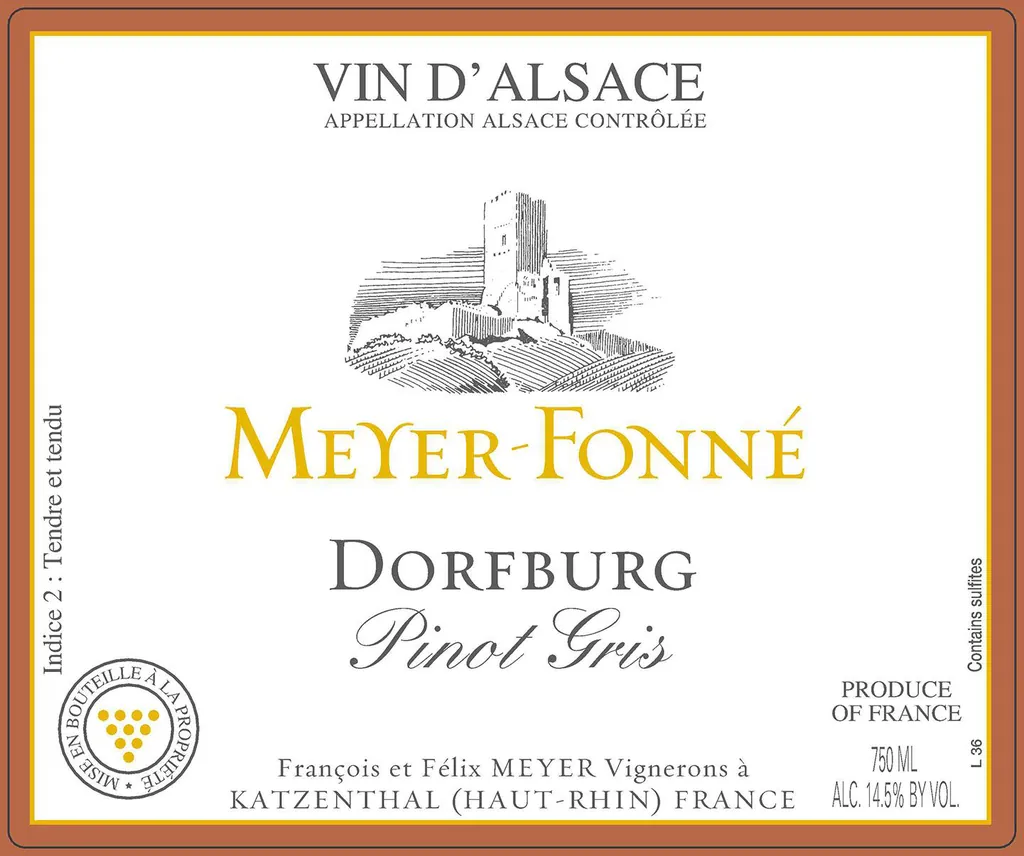 Dorfburg Pinot Gris Bottle
