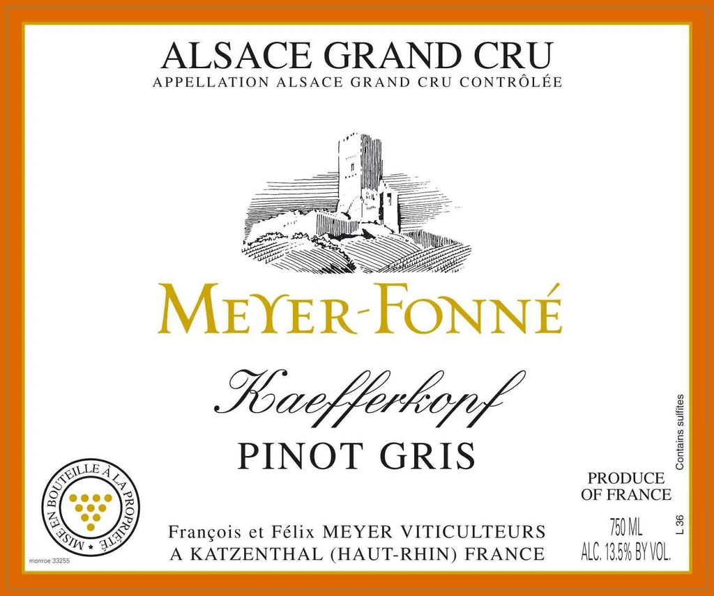 Kaefferkopf Pinot Gris Bottle