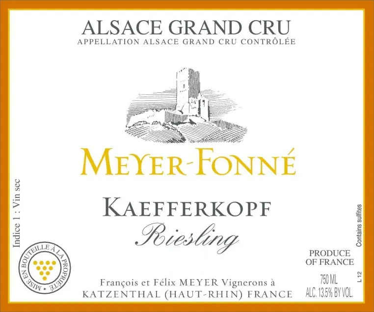 Kaefferkopf Riesling Grand Cru Bottle