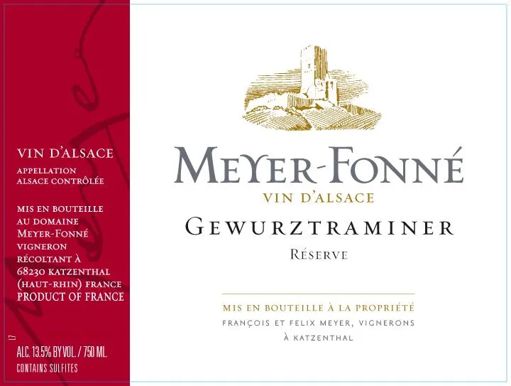 Reserve Gewurztraminer Bottle