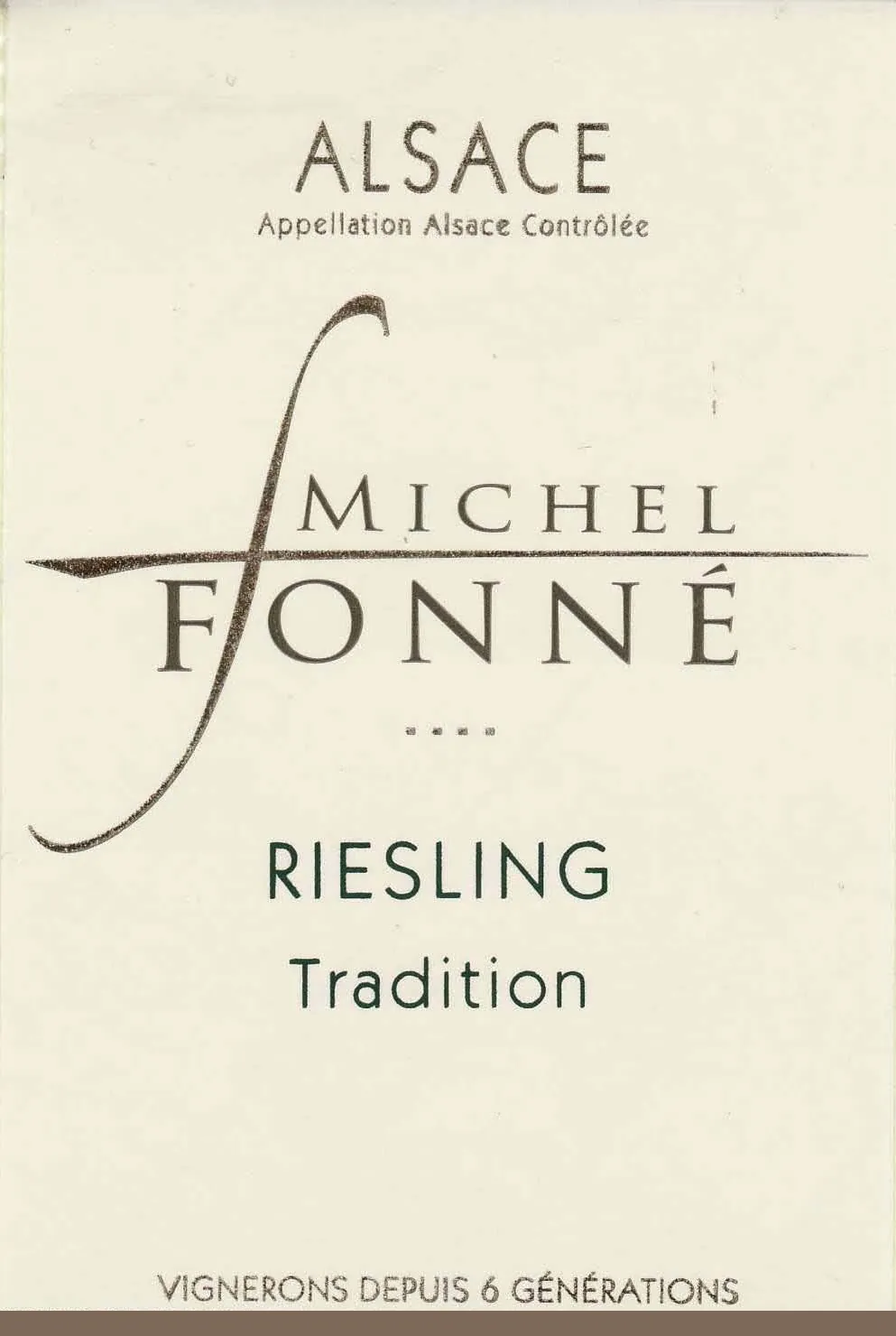 Alsace Riesling Bottle