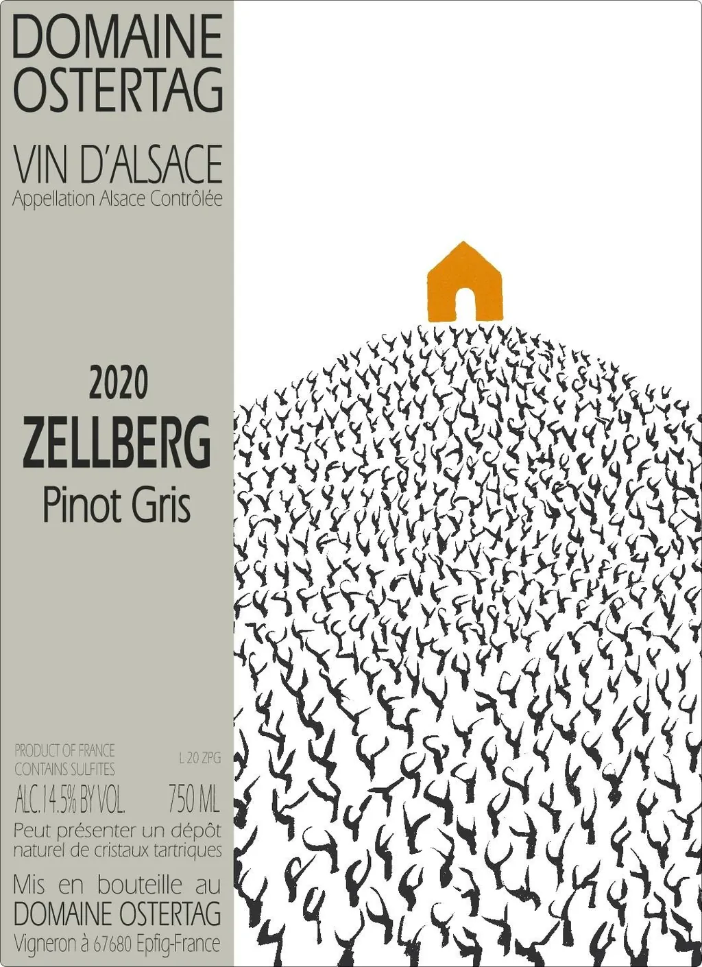 Zellberg Pinot Gris Bottle