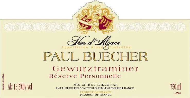 Personnelle Reserve Gewurztraminer Bottle