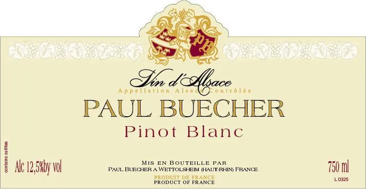 Pinot Blanc Bottle