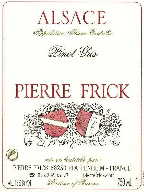 Pinot Gris Bottle