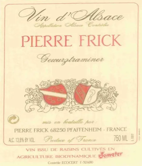 Rot Murle Gewurztraminer Bottle