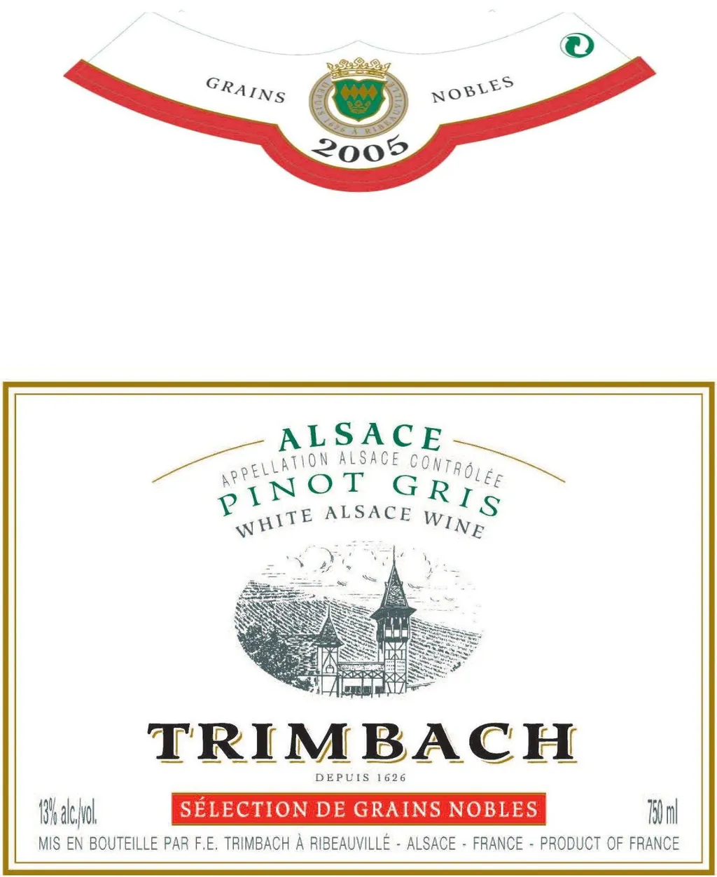 Sels Grains Nobles Pinot Gris Bottle