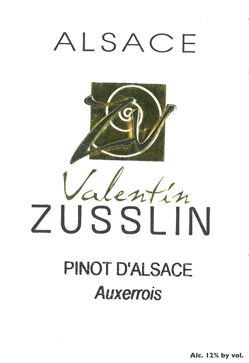 Auxerrois Pinot d'Alsace Bottle