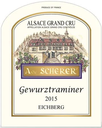 Alsace Eichberg Grand Cru Gewurztraminer Bottle